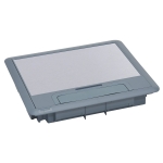 Puszka podłogowa plastikowa 18 modułów inox