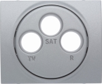 SISTENA Plakietka do gniazda TV-RD-SAT METALIC