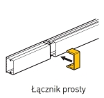 ŁĄCZNIK PROSTY LISTWY LN ECO 16 X 16