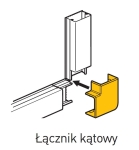 ŁĄCZNIK KĄTOWY LISTWY LN ECO 32 X 16