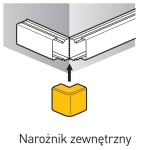 NAROŻNIK ZEWNĘTRZNY LISTWY LNECO 20 X 12 (638122)