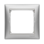 VALENA Ramka pojedyncza x1 Aluminium