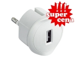 Ładowarka USB 5 V - 1,5 A z wtyczką do gniazdka (50680)
