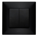 NILOE-STEP Łącznik schodowy podwójny czarny komplet