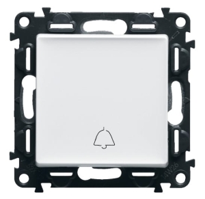 VALENA LIFE Przycisk przełączny NO/NC biały  dzwonek (752115)