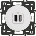 CELIANE GNIAZDO 2 x USB Typ-A + Typ-C BIAŁE