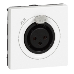 MOSAIC Gniazdo audio XLR-3 - 2 moduły BIAŁE żeński