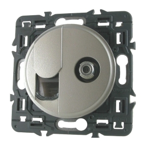 Celiane GNIAZDO RJ45 + TV F TYTAN