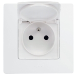 NILOE GNIAZDO HERMETYCZNE IP44 BIAŁE z klapką komplet