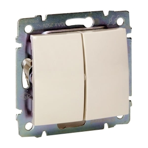 Valena przycisk przełączny podwójny (DZWONKOWY) krem 