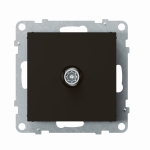 SUNO Gniazdo TV końcowe 1,5 dB CZARNE (721464)