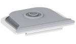 PLEXO Membrana 1 wyjście śr. 25mm SZARA