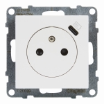 SUNO Gniazdo płaskie + USB-C BIAŁE (721189)