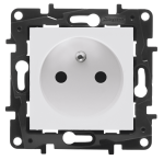 NILOE-STEP Gniazdo z uziemieniem 2P+Z białe (863131)