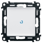 VALENA LIFE Łącznik jednobiegunowy ze wskaźnikiem biały  (752104)