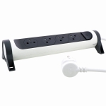 PRZEDŁUŻACZ OBROTOWY 4X2P+Z PRZEWÓD 3,0MB. Biały/Grafit (049459)