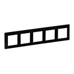 VALENA LIFE Ramka pięciokrotna x5 czarna (754255)