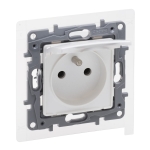 NILOE-SELECTION Gniazdo z klapką 2P+Z IP44 PERŁA (762461)