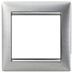 VALENA Ramka pojedyncza x1 Aluminium Szczotkowane Srebro