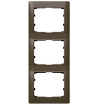 SISTENA Ramka potrójna x3 pionowa Choco