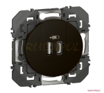 DOOXIE GNIAZDO 2 x USB Typ-A+Typ-C czarne