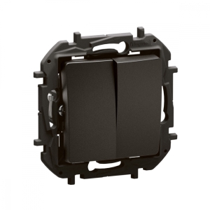 NOWE NILOE Przycisk podwójny CZARNY NP2320BK