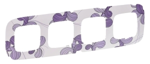 VALENA ALLURE Ramka poczwórna X4 FLORA (754364)