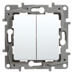 NILOE PRZYCISK PODWÓJNY (DZWONKOWY) BIAŁY 664508