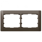 SISTENA Ramka podwójna x2 pozioma Choco