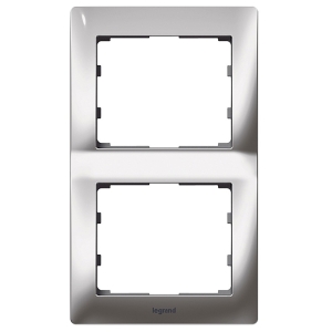 SISTENA Ramka podwójna x2 pionowa Chrome