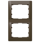 SISTENA Ramka podwójna x2 pionowa Choco