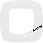 VALENA ALLURE Ramka pojedyncza X1 biała (754301)
