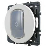 Celiane Przycisk dzwonek podświetlany IP44 BIAŁY