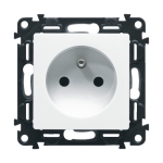 VALENA LIFE Gniazdo 2P+Z białe (753180)