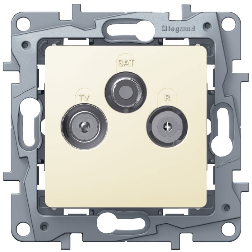 NILOE GNIAZDO KOŃCOWE TV_RD_SAT 10DB KREM