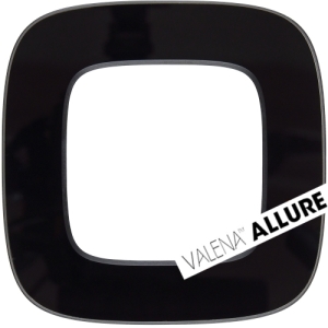 VALENA ALLURE Ramka pojedyncza X1 CZARNE SZKŁO (755531)