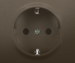 SISTENA Plakietka gniazda SCHUKO 2P+Z CHOCO