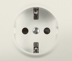 SISTENA Plakietka gniazda SCHUKO 2P+Z PEARL 
