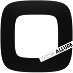 VALENA ALLURE Ramka pojedyncza X1 czarna mat (754401)