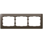 SISTENA Ramka potrójna x3 pozioma Choco