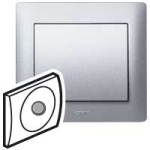 SISTENA Plakietka do gniazda TV METALIC